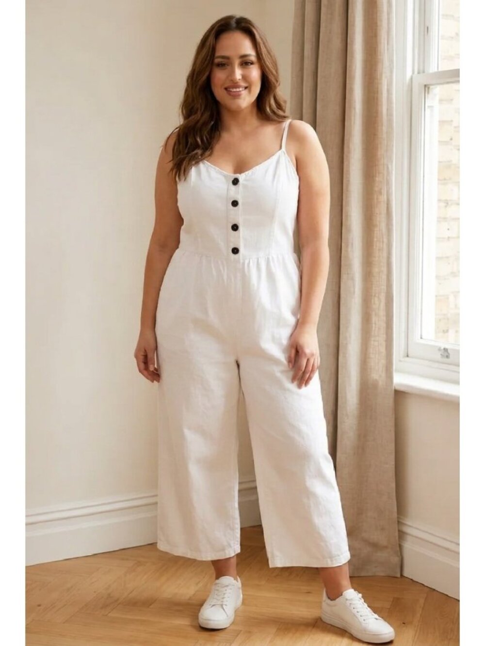 J for Justify Linen-Blend Jumpsuit